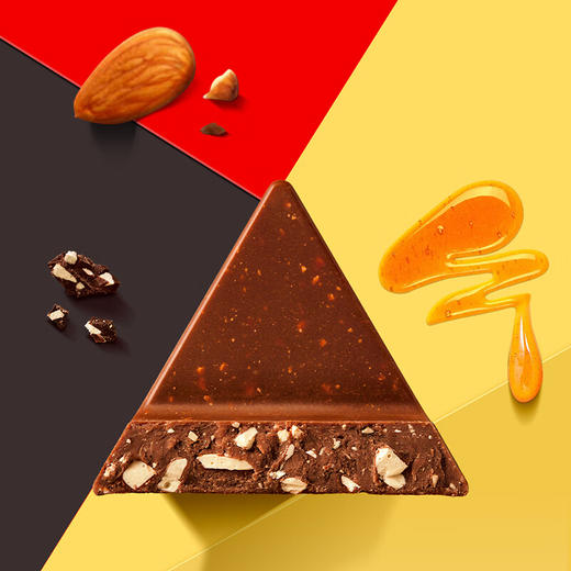 瑞士三角巧克力制品含蜂蜜及巴旦木糖分享装480g/045453 香甜浓郁富有层次感 商品图2