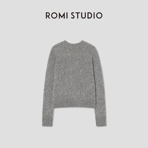 ROMI STUDIO“格雷高知”牦牛绒绵羊毛混纺软糯套头毛衫RW24AS90937 商品图2