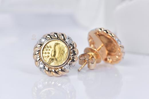 【护佑】古金币耳钉EZ12406010 商品图5