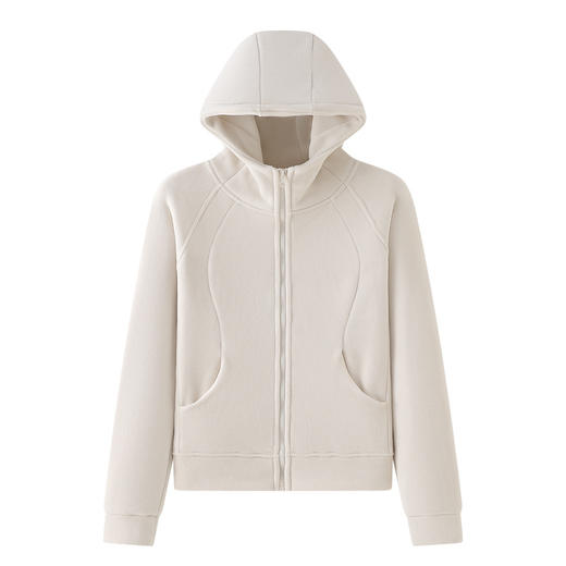 连帽拉链运动开衫外套女 秋冬季新款加绒加厚休闲外穿长袖卫衣 小红书新款爆款 商品图4