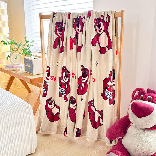 迪士尼草莓熊绒毯（150*200cm） 商品图3