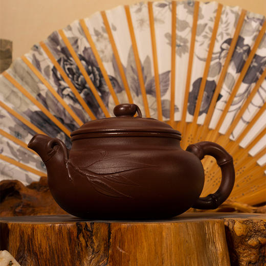 【经典】宜兴底槽清原矿仿古紫砂壶 商品图2