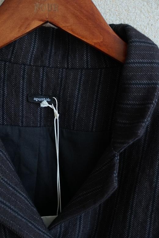 apuntob深棕条纹夹克 商品图2