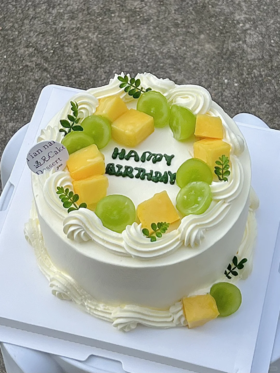 芒果青提  水果蛋糕