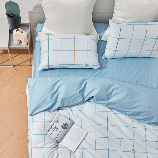 罗莱家纺 四件套纯棉床单被罩枕套全棉 悦动人生全棉四件套 200*230cm 商品图2