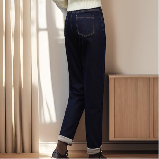 【M1】臣禾藏青加绒老爹裤 JZ244060358 商品图2