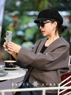 PETIT SCHAN小闪 #076 The person selling newspapers 卖报的小行家 意大利进口柔雾感羊反绒报童帽