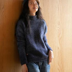 牧衣游原创 进口澳毛马海毛混纱毛织套头衫------ 川谷