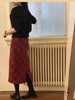 shyshystill/shy202212019/红色格子半身裙羊毛混纺复古半裙 商品缩略图3