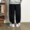 徐太浪设计感褶皱黑色束脚卫裤男秋冬美式休闲宽松阔腿运动长裤子 商品缩略图3