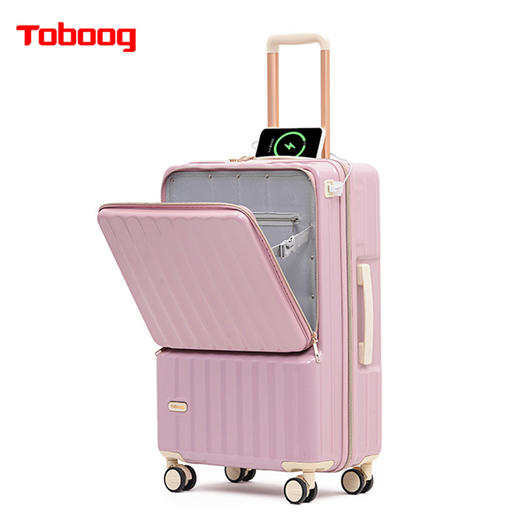 途帮（TOBOOG）多功能开口密码行李箱万向轮拉杆箱2109  24寸 商品图2