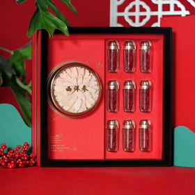 【西洋参藏红花礼盒】黑枸杞高丽参西洋参铁皮石斛藏红花高档水晶礼盒组合装