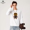 【海信嘉年华】Mangano曼加龙纯色百搭时尚小熊图案圆领卫衣男春秋新款休闲上衣7242546 商品缩略图1