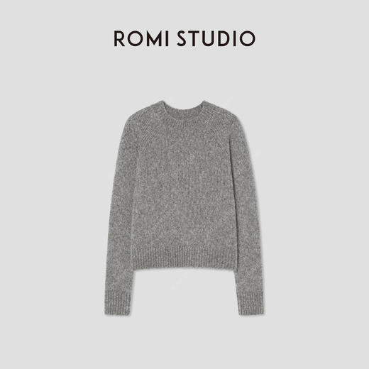 ROMI STUDIO“格雷高知”牦牛绒绵羊毛混纺软糯套头毛衫RW24AS90937 商品图1