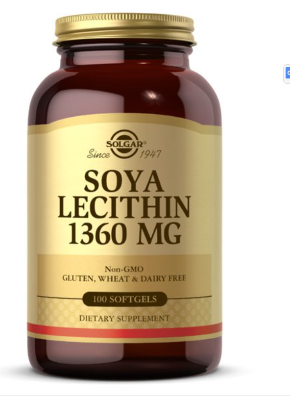 Solgar SOYA LECITHIN 1360 MG 大豆卵磷脂 1360 毫克 100 粒软胶囊大豆卵磷脂JPY带授权招加盟代理