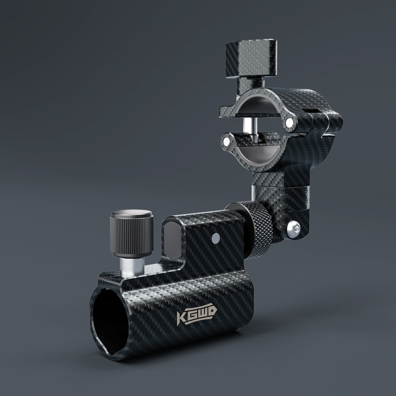 空钩悟道碳纤纹钓椅配件通用型万向炮台座多功能伞架鱼竿饵料支架