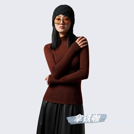 LR可机洗羊绒桑蚕丝打底衫N661 商品图2