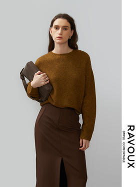 264089921牦牛绒混纺松弛感毛衫