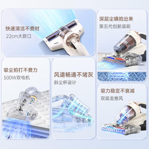 莱克吉米除螨仪M4大吸力除螨一体机家用床上吸尘除螨仪 （深层除螨） 商品图3