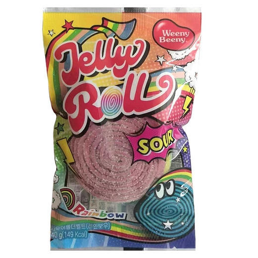 韩国友施酸甜彩虹软糖卷40g 商品图0
