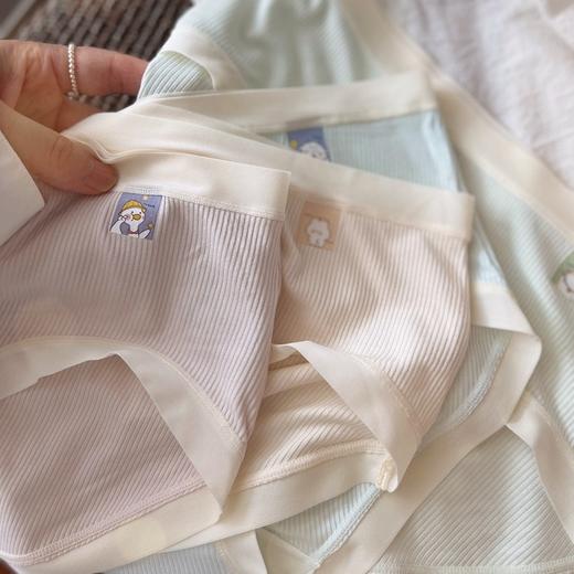 日系莫代尔棉软糯内裤 少女无痕透气薄简约女生纯棉全棉内裤中腰女士三角裤 商品图2