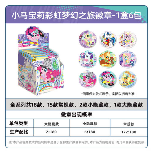 卡游 小马宝莉-彩虹梦幻之旅徽章KAYCYXM-WBZJ-02 商品图1