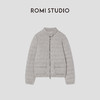 ROMI STUDIO90白鹅绒100%绵羊毛立领夹克式短款羽绒服RW24WWT1002 商品缩略图0