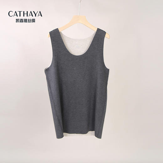 凯喜雅 男士羊毛蚕丝德绒背心 商品图1