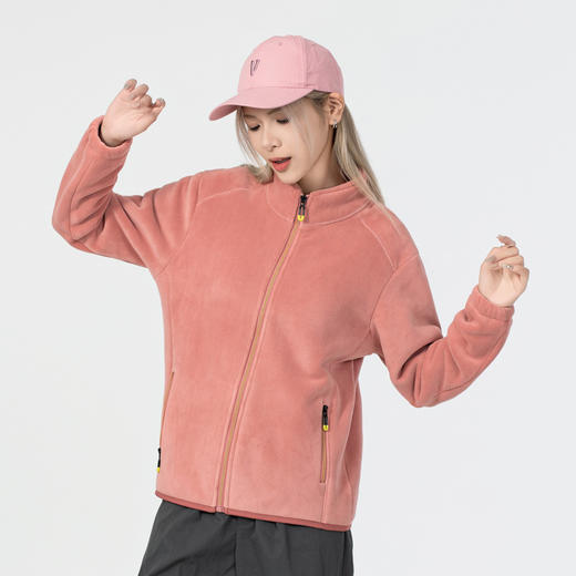 【断码清仓】雀说奥粒绒外套抓绒卫衣新款立领开衫休闲珊瑚绒抓绒衣AL186 商品图1