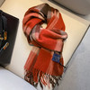 丁摩 英国经典100%澳洲羊毛格子围巾男女情侣款秋冬季保暖羊绒围脖4ZF-160YM 商品缩略图0