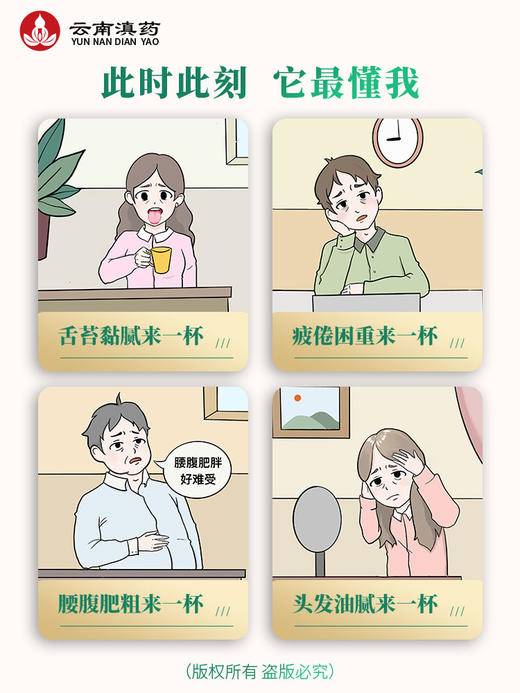 【湿重头油脱发】内调外养乌元康草本防脱洗发露+轻适康去湿茶大腹便便疲倦困重舌苔粘腻 商品图9