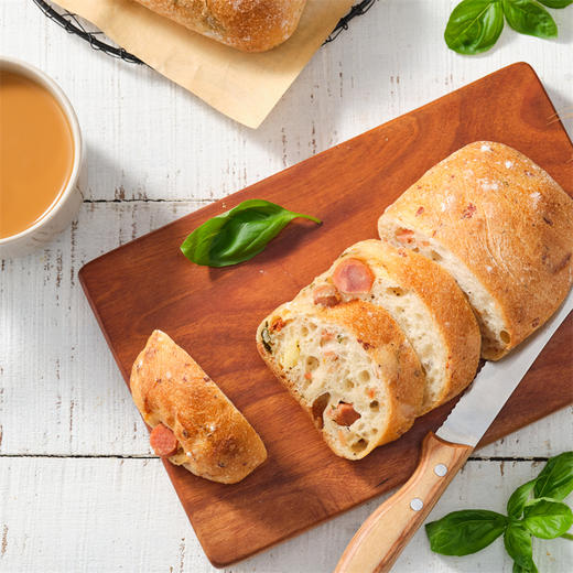 芝士火腿罗勒恰巴塔 Ciabatta with Cheese, Ham & Basil 商品图2