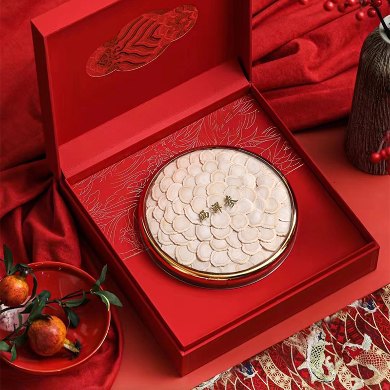 【西洋参高丽参铁皮石斛野生灵芝鹿茸礼盒】