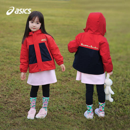【新年新款】Asics/亚瑟士童装儿童新年红色外套防风透湿冬季外衣 商品图4