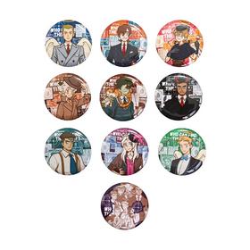 万圣街 神秘侦探系列 马口铁徽章 吧唧 全10种 9包/盒 国谷