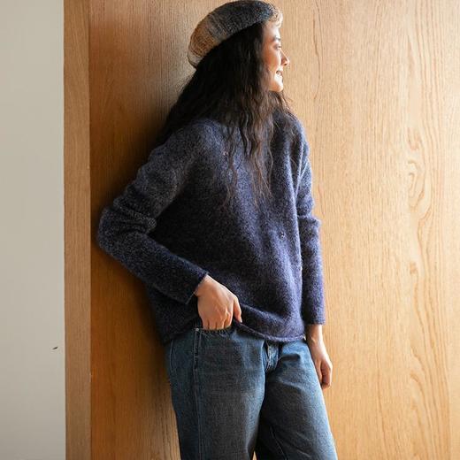 牧衣游原创 进口澳毛马海毛混纱毛织套头衫------ 川谷 商品图3