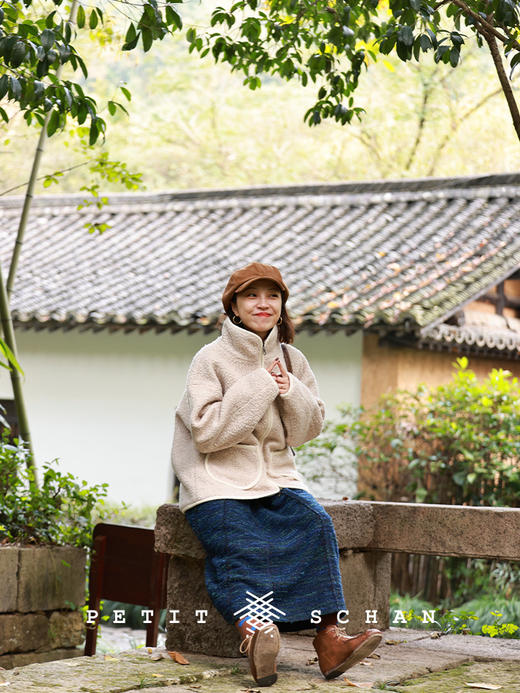 PETIT SCHAN小闪 #076 The person selling newspapers 卖报的小行家 意大利进口柔雾感羊反绒报童帽 商品图7