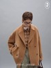 shyshystill/shy202408201/宽松大版型中长款驼色绵羊毛廓形毛呢外套 商品缩略图0