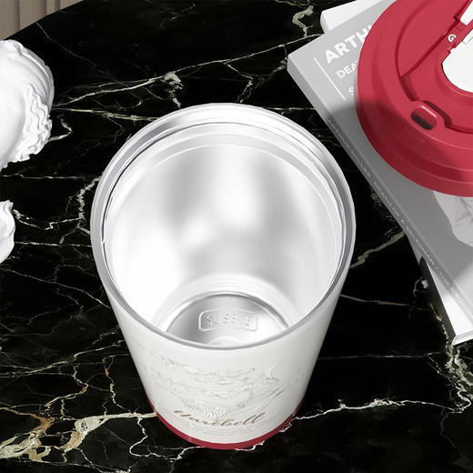 【鎏金铃兰，赴一场倾心邂逅】贵族风咖啡保温杯 内胆316不锈钢 商务办公咖啡杯 学生喝水杯子-QQ 商品图3