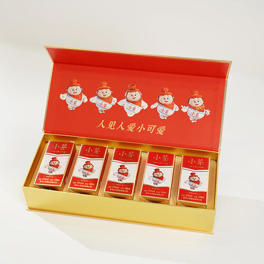 热卖中！！【王茅创始人出品】茅之赋·小茅步步高升五瓶装礼盒（50ml*2瓶+100ml*2瓶+200ml*1瓶/条）小茅之顺 人见人爱小可爱（100ml*5瓶/条） 53°酱香型白酒 商品图6