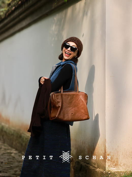 PETIT SCHAN小闪 BAG#014 Fledgling 初出茅庐 意大利进口头层植鞣牛皮高级感单肩公文包 商品图1