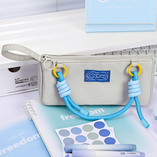 【INS风高颜值，大容量笔袋，多巴胺色系】女孩可爱铅笔盒 大容量高颜值男孩小学生文具盒 可手提中学生笔袋-QQ 商品图8