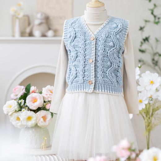 苏苏姐家盼安亲子马甲手工diy编织钩针毛线团自制衣服材料包亻 商品图1