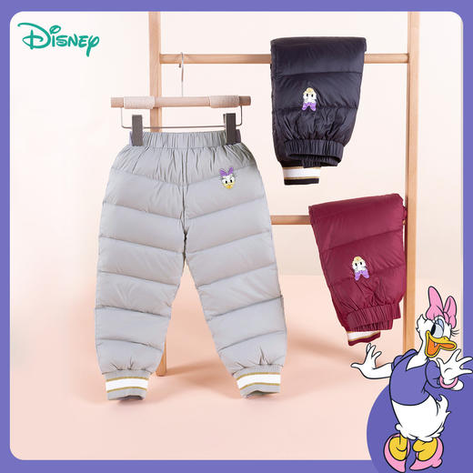 【迪士尼Disneybaby正品羽绒裤】男女童冬季保暖防风抗寒羽绒裤 商品图7