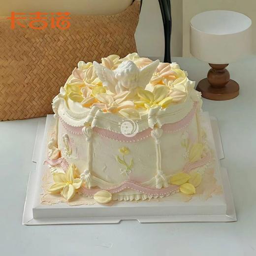 8英寸天使安佳动物奶油生日蛋糕8选1 商品图3