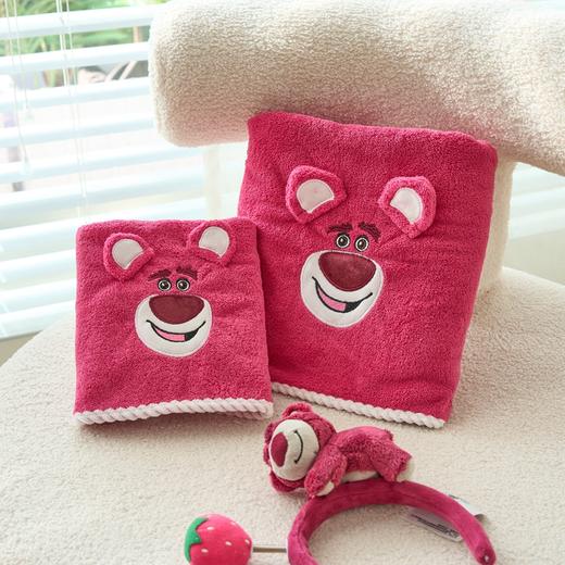 迪士尼草莓熊毛巾浴巾三件套 商品图2
