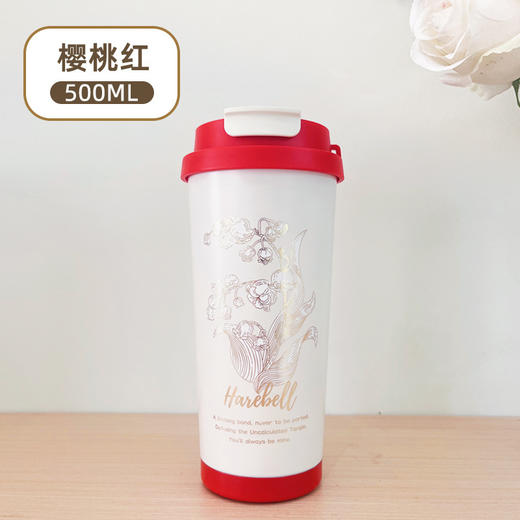 【鎏金铃兰，赴一场倾心邂逅】贵族风咖啡保温杯 内胆316不锈钢 商务办公咖啡杯 学生喝水杯子-QQ 商品图7