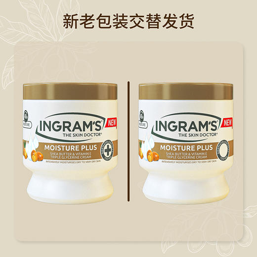 【超模君严选】INGRAM'S英格莱恩南非乳木果大白罐维他命E保湿乳霜450ml 商品图1