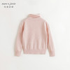 马克珍妮女童卷边高领绵羊毛打底衫儿童毛衣2024年秋冬新款241692 商品缩略图2