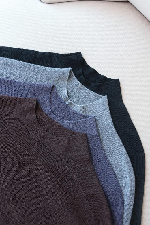 基础百搭烟管领羊毛衫 商品图3